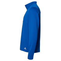 Adidas Men's 3-Stripes Double-Knit Quarter-Zip Pullover, Team Royal / Grey Two, Left Sleeve view