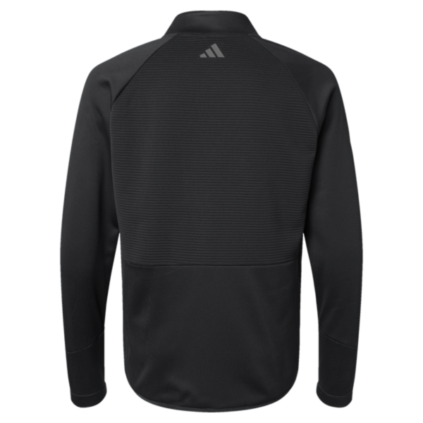 Adidas Men's Performance Quarter-Zip Pullover, Black, Back view
