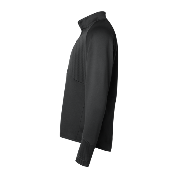 Adidas Men's Performance Quarter-Zip Pullover, Black, Left Sleeve view
