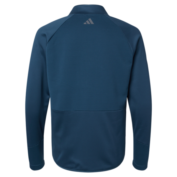 Adidas Men's Performance Quarter-Zip Pullover, Crew Navy, Back view