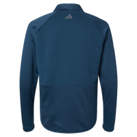 Adidas Men's Performance Quarter-Zip Pullover, Crew Navy, Back view