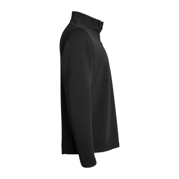 Adidas Men's Spacer Quarter-Zip Pullover, Black, Right Sleeve view