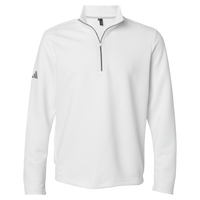 Adidas Men's Spacer Quarter-Zip Pullover, Core White, Front view