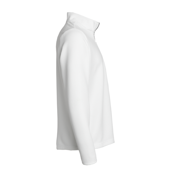 Adidas Men's Spacer Quarter-Zip Pullover, Core White, Right Sleeve view