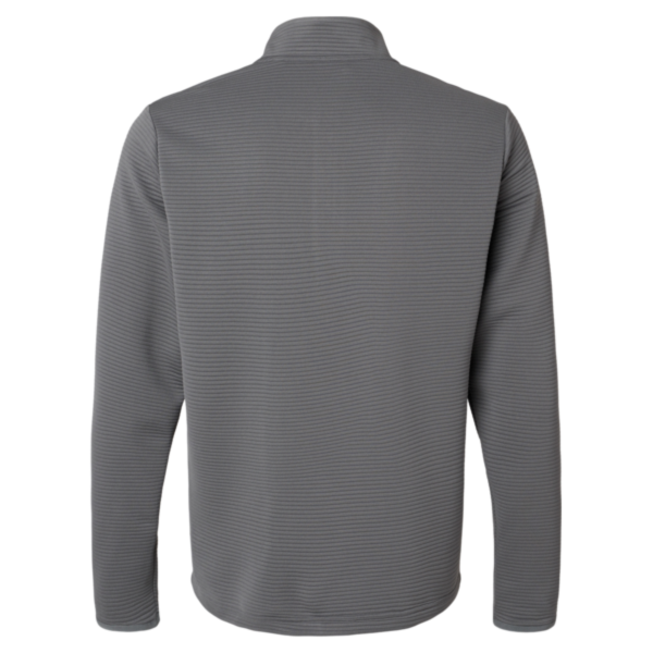 Adidas Men's Spacer Quarter-Zip Pullover, Grey Five, Back view