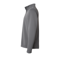 Adidas Men's Spacer Quarter-Zip Pullover, Grey Five, Left Sleeve view