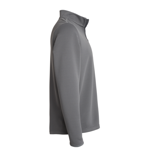Adidas Men's Spacer Quarter-Zip Pullover, Grey Five, Right Sleeve view