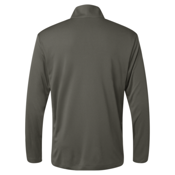 AllPro Men's Pro-Lock Performance Quarter-Zip Pullover, Charcoal, Back view