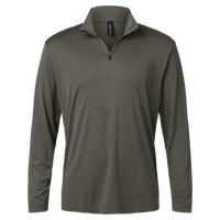 AllPro Men's Pro-Lock Performance Quarter-Zip Pullover, Charcoal, Front view