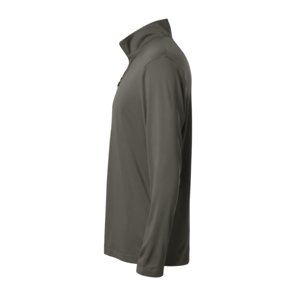 AllPro Men's Pro-Lock Performance Quarter-Zip Pullover, Charcoal, Left Sleeve view