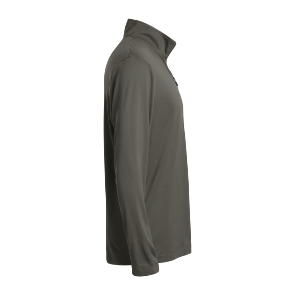 AllPro Men's Pro-Lock Performance Quarter-Zip Pullover, Charcoal, Right Sleeve view