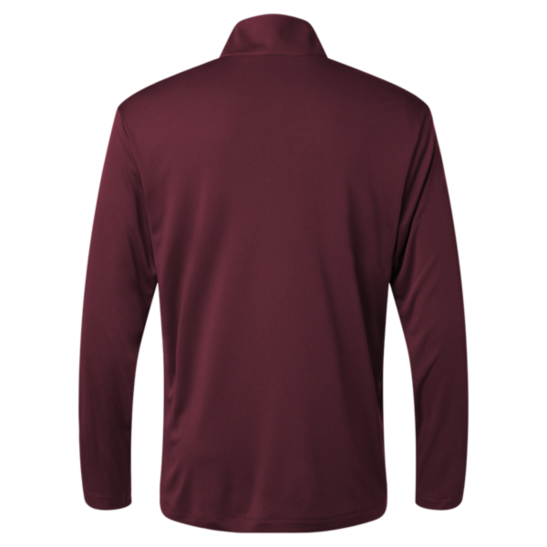 AllPro Men's Pro-Lock Performance Quarter-Zip Pullover, Maroon, Back view
