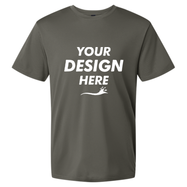 AllPro Men's Pro-Lock Performance T-Shirt, Charcoal, Front view, Mockup