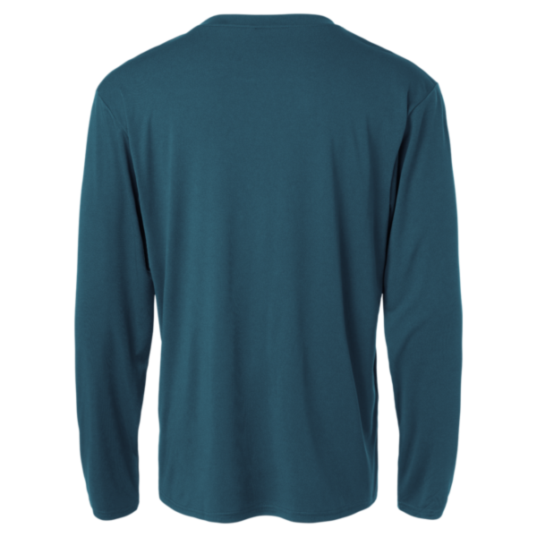 AllPro Unisex Pro-Lock Performance Long Sleeve T-Shirt, Atlantic Blue, Back view