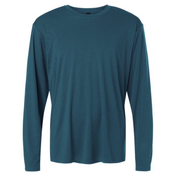 AllPro Unisex Pro-Lock Performance Long Sleeve T-Shirt, Atlantic Blue, Front view
