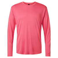AllPro Unisex Pro-Lock Performance Long Sleeve T-Shirt, Bright Pink, Front view