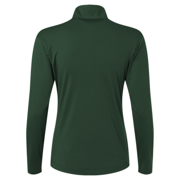 AllPro Women's Pro-Lock Performance Quarter-Zip Pullover, Forest Green, Back view