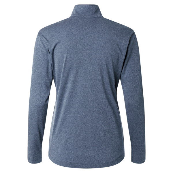AllPro Women's Pro-Lock Performance Quarter-Zip Pullover, Heather Navy, Back view