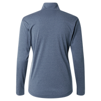 AllPro Women's Pro-Lock Performance Quarter-Zip Pullover, Heather Navy, Back view