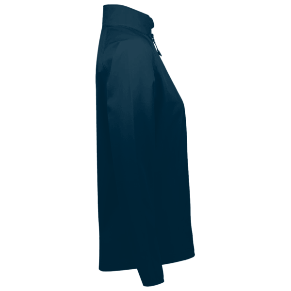 AllPro Women's Pro-Lock Performance Quarter-Zip Pullover, Heather Navy, Right Sleeve view
