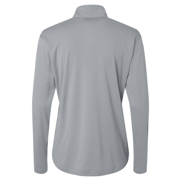 AllPro Women's Pro-Lock Performance Quarter-Zip Pullover, Heather Steel, Back view