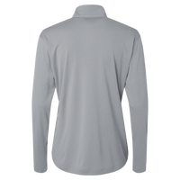 AllPro Women's Pro-Lock Performance Quarter-Zip Pullover, Heather Steel, Back view