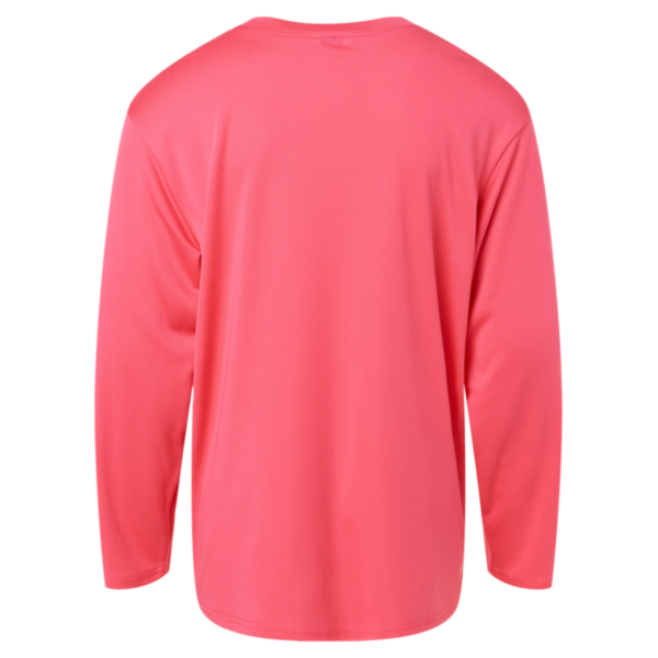 AllPro Youth Pro-Lock Performance Long Sleeve T-Shirt, Bright Pink, Back view
