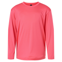 AllPro Youth Pro-Lock Performance Long Sleeve T-Shirt, Bright Pink, Front view
