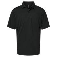 AllPro Youth Pro-Lock Performance Polo, Black, Front view