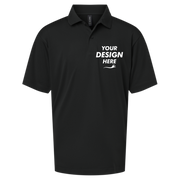 AllPro Youth Pro-Lock Performance Polo, Black, Front view, Mockup