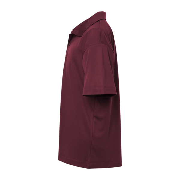 AllPro Youth Pro-Lock Performance Polo, Maroon, Left Sleeve view