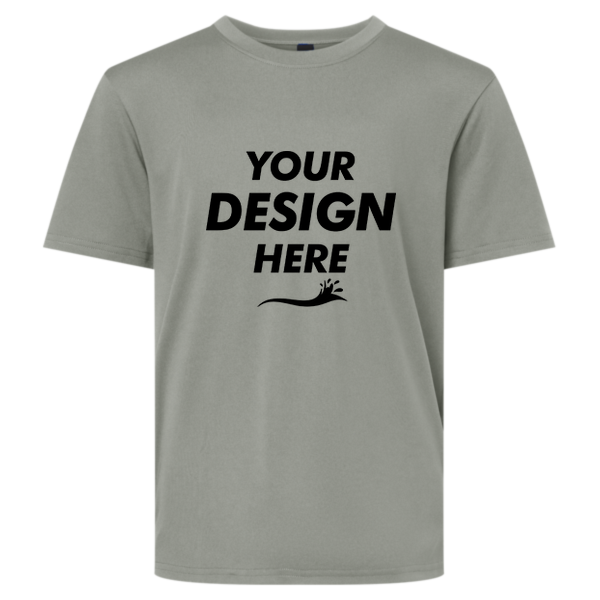 AllPro Youth Pro-Lock Performance T-Shirt, Greystone, Front view, Mockup