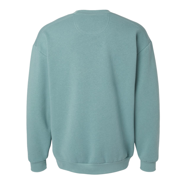 American Apparel Unisex ReFlex Fleece Crewneck Sweatshirt, Arctic, Back view