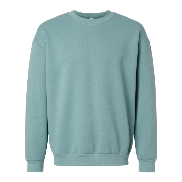 American Apparel Unisex ReFlex Fleece Crewneck Sweatshirt, Arctic, Front view