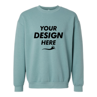 American Apparel Unisex ReFlex Fleece Crewneck Sweatshirt, Arctic, Front view, Mockup