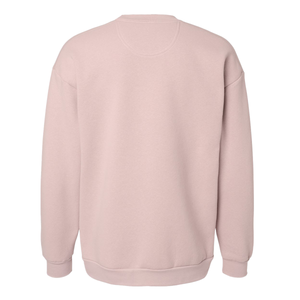American Apparel Unisex ReFlex Fleece Crewneck Sweatshirt, Blush, Back view