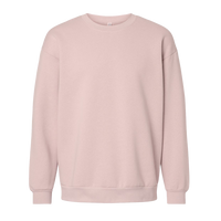 American Apparel Unisex ReFlex Fleece Crewneck Sweatshirt, Blush, Front view