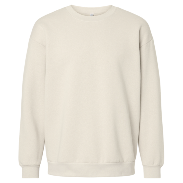 American Apparel Unisex ReFlex Fleece Crewneck Sweatshirt, Bone, Front view