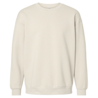 American Apparel Unisex ReFlex Fleece Crewneck Sweatshirt, Bone, Front view