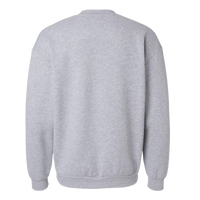 American Apparel Unisex ReFlex Fleece Crewneck Sweatshirt, Heather Grey, Back view