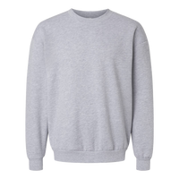 American Apparel Unisex ReFlex Fleece Crewneck Sweatshirt, Heather Grey, Front view