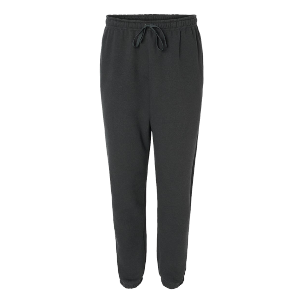 American Apparel Unisex ReFlex Fleece Sweatpants, Black, Front view