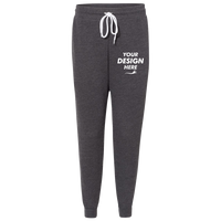 Bella + Canvas Sponge Fleece Jogger Sweatpants, Dark Grey Heather, Front view, Mockup