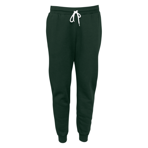 Bella + Canvas Sponge Fleece Jogger Sweatpants, Forest, Front view