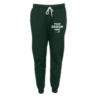 Bella + Canvas Sponge Fleece Jogger Sweatpants, Forest, Front view, Mockup