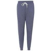 Bella + Canvas Sponge Fleece Jogger Sweatpants, Heather Navy, Front view