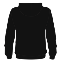 Bella + Canvas Toddler Sponge Fleece Full-Zip Hoodie Sweatshirt, Black, Back view