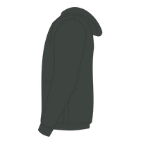 Bella + Canvas Toddler Sponge Fleece Full-Zip Hoodie Sweatshirt, Heather Forest, Left Sleeve view