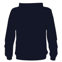 Bella + Canvas Toddler Sponge Fleece Full-Zip Hoodie Sweatshirt, Navy, Back view