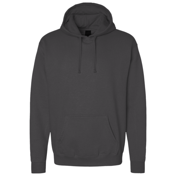 Bella + Canvas Unisex 10 oz. Heavyweight Hoodie Sweatshirt, Asphalt, Front view